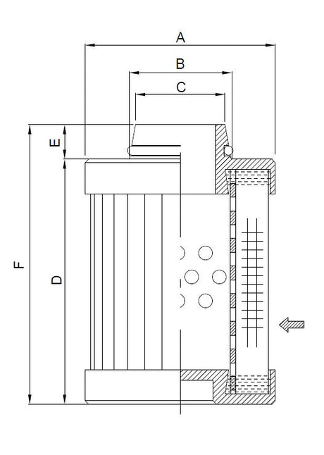 WG504 hydraulic filter element