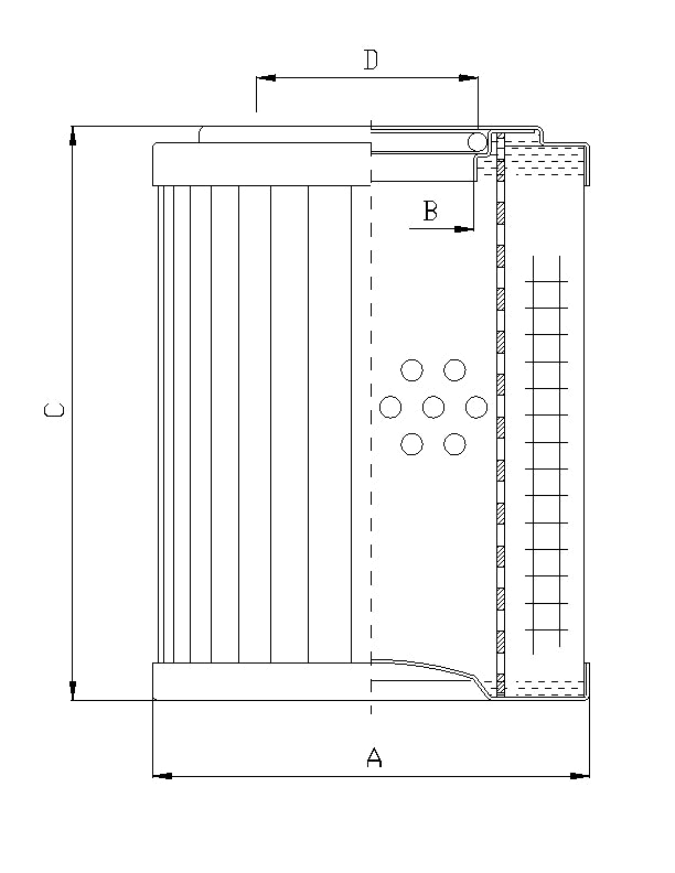 WG508 hydraulic filter element
