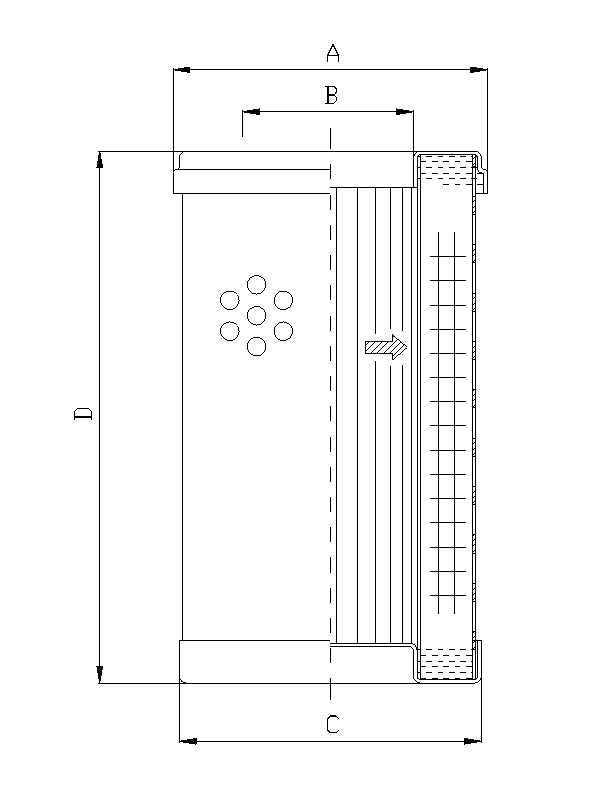 WG522 hydraulic filter element
