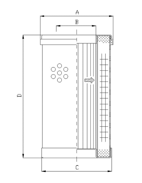 WG522 hydraulic filter element