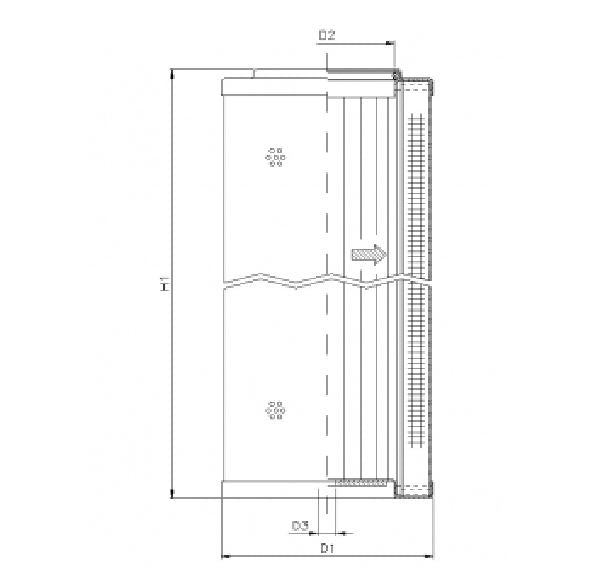 WG551 hydraulic filter element