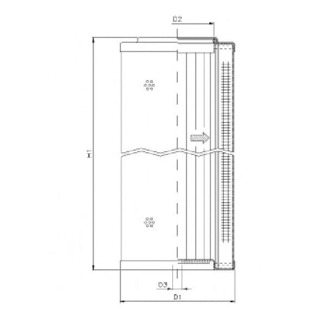 WG551 hydraulic filter element