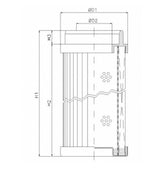 WG561 hydraulic filter element