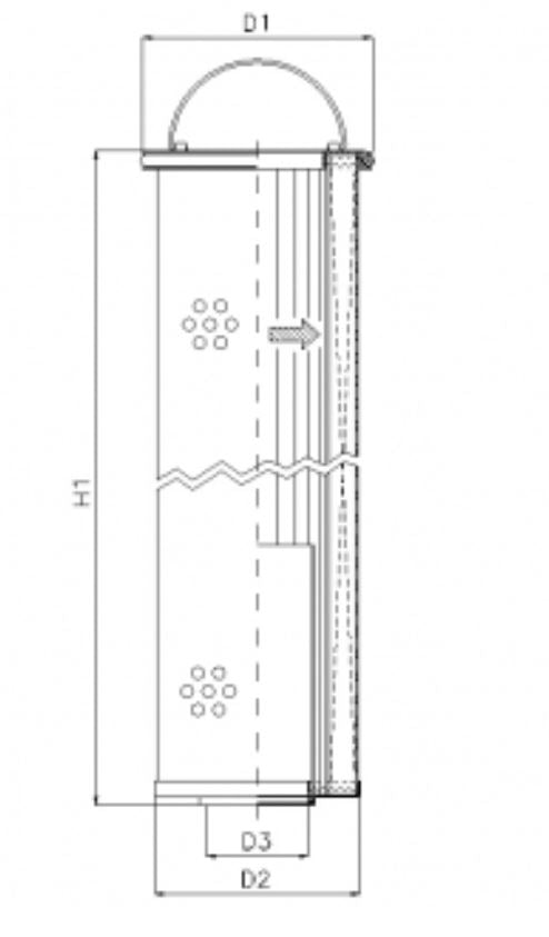 WG581 Hydraulic filter element