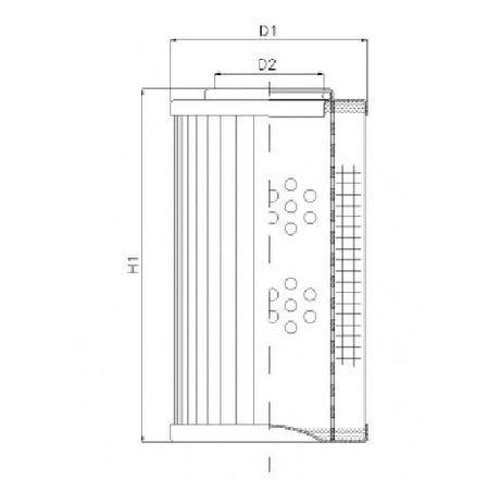 WG583 hydraulic filter element