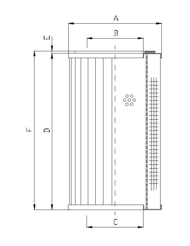 WG606 Hydraulic filter element