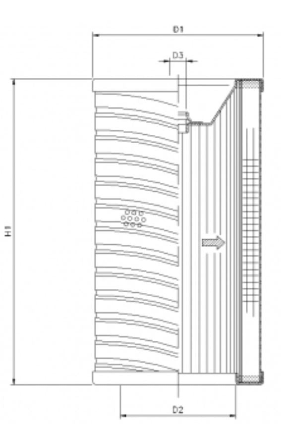 WG641 hydraulic filter element