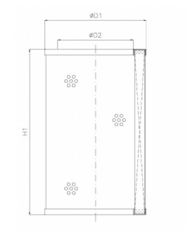 WG649 hydraulic filter element