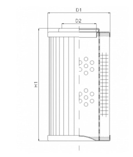 WG666 hydraulic filter element