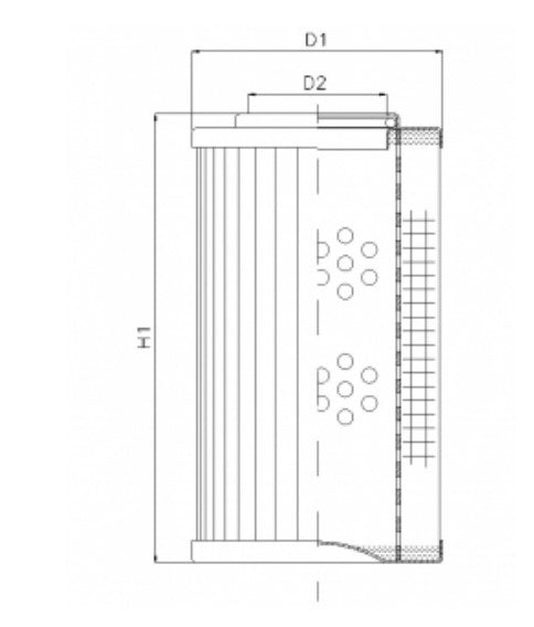 WG666 hydraulic filter element