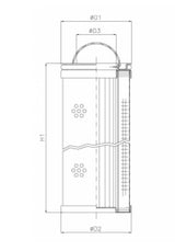 WG668 hydraulic filter element