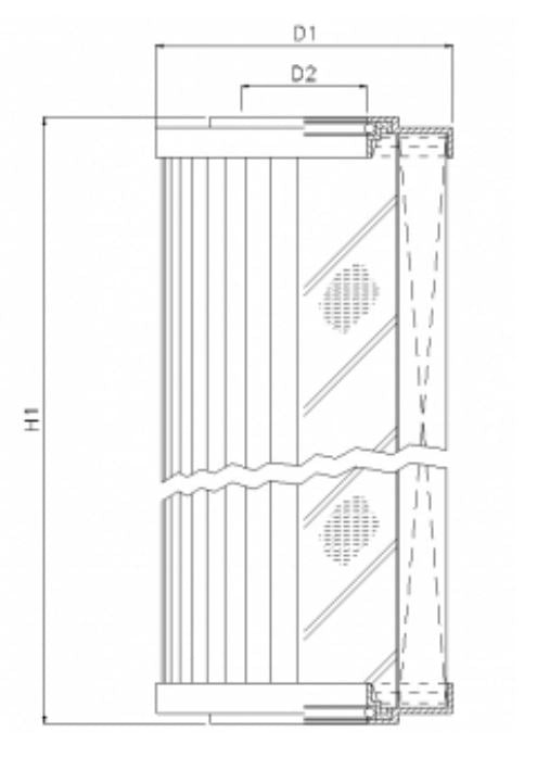 WG681 hydraulic filter element