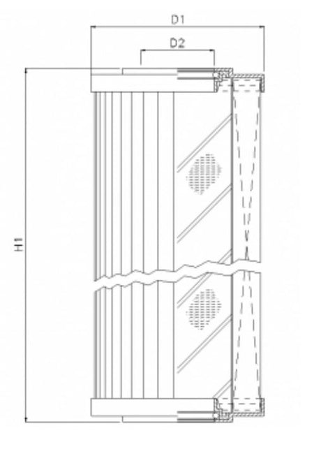 WG681 hydraulic filter element