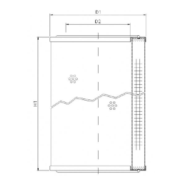 WG686 hydraulic filter element