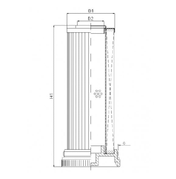 WG708 hydraulic filter element