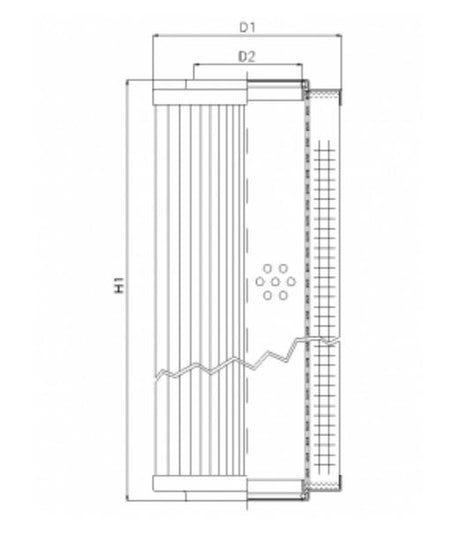 WG738 hydraulic filter element