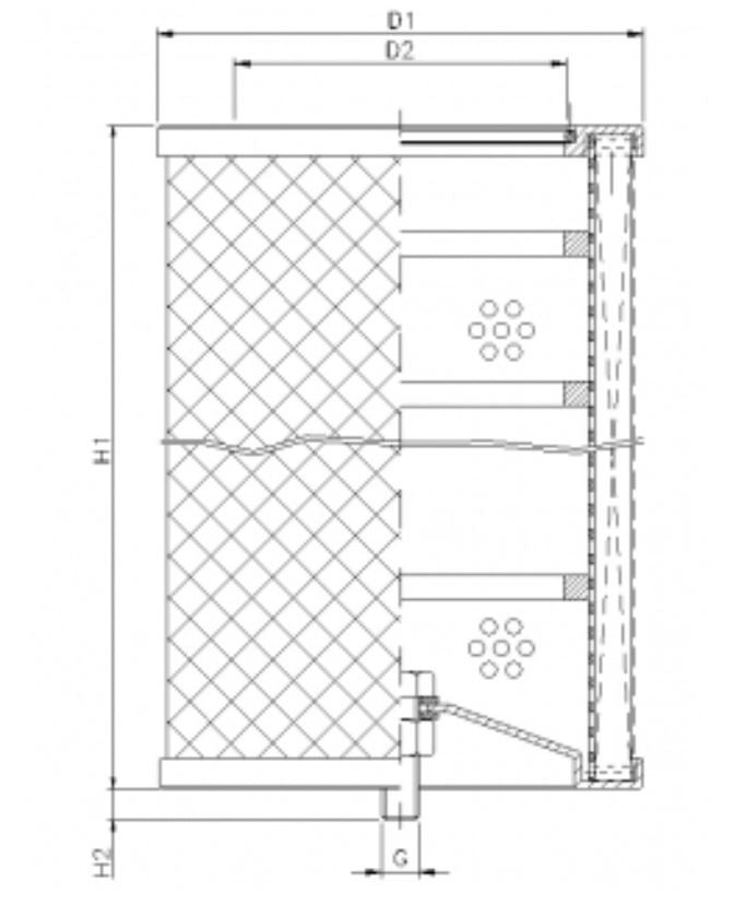 WG761 hydraulic filter element