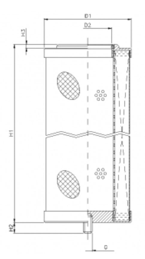 WG780 hydraulic filter element