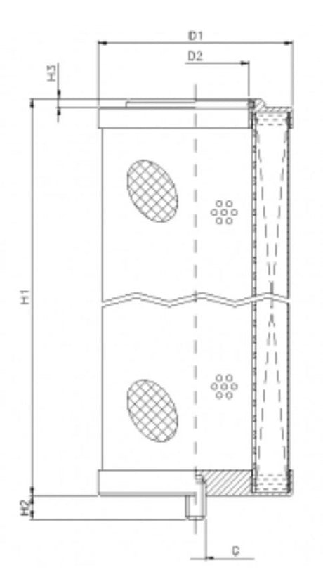 WG780 hydraulic filter element