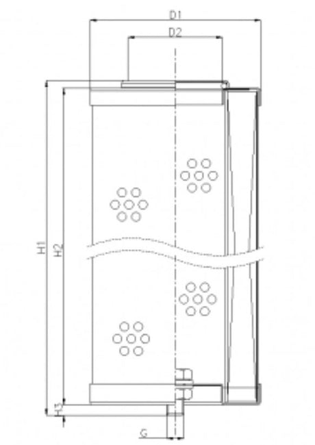 WG781 hydraulic filter element