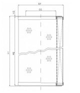 WG786 hydraulic filter element