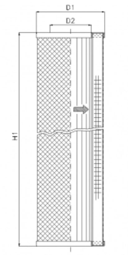 WG797 hydraulic filter element