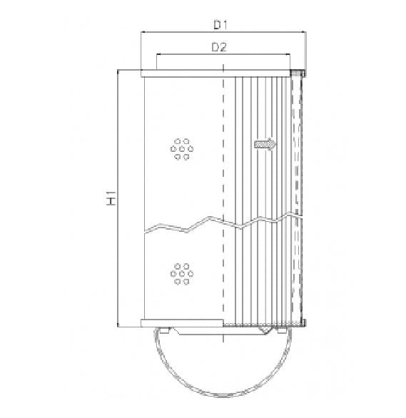 WG804 hydraulic filter element