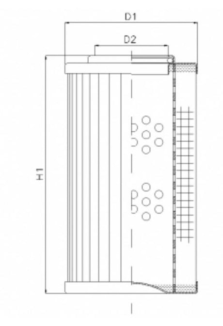 WG831-25µm hydraulic filter element