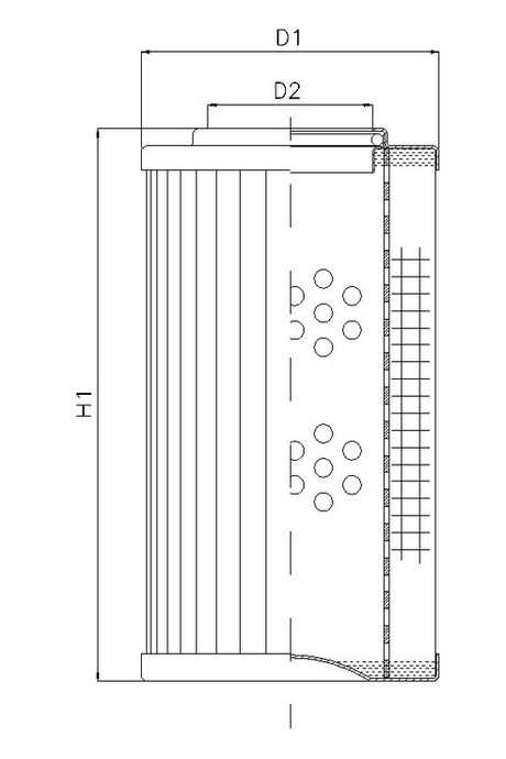 WG831 Filter element for pressure filter