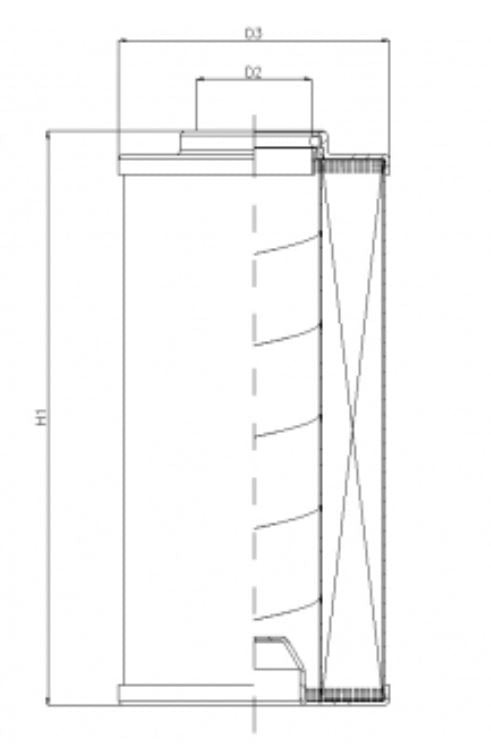 WG840 hydraulic filter element
