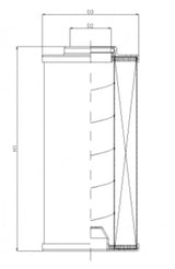 WG840 hydraulic filter element