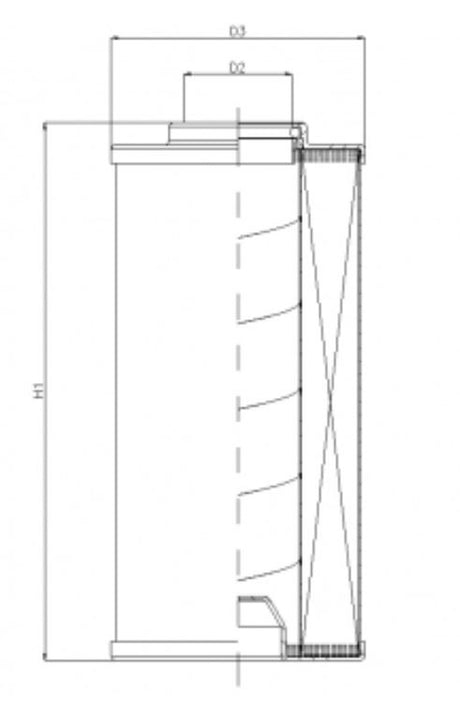 WG840 hydraulic filter element
