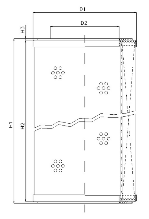 WG844 hydraulic filter element
