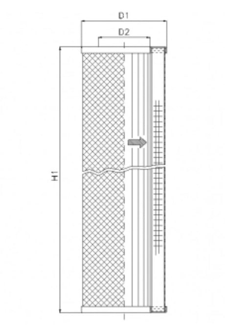 WG852 hydraulic filter element
