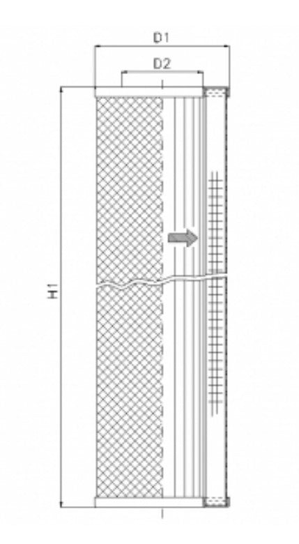 WG856 hydraulic filter element