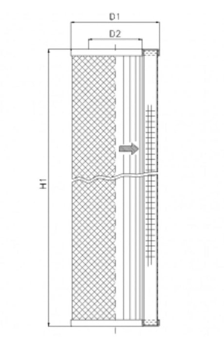 WG859 hydraulic filter element