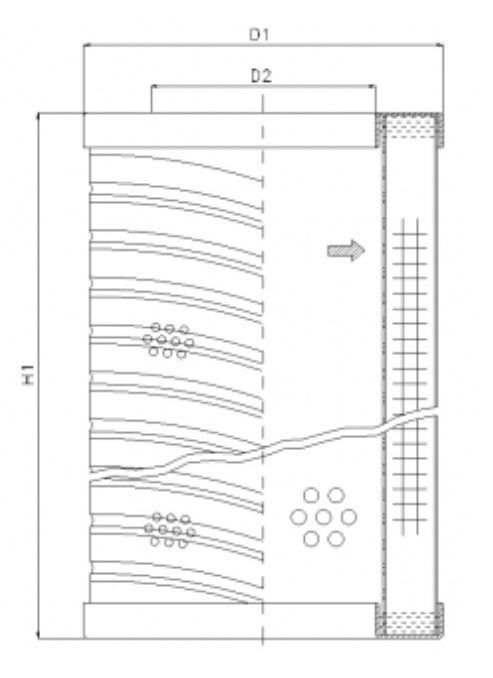 WG868 hydraulic filter element