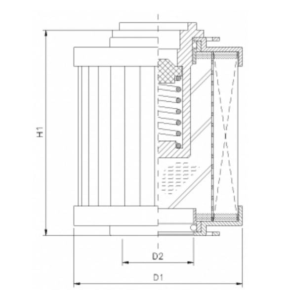 WG871 hydraulic filter element