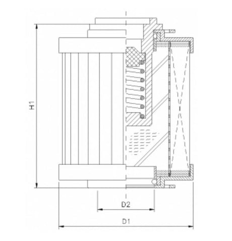 WG871 hydraulic filter element