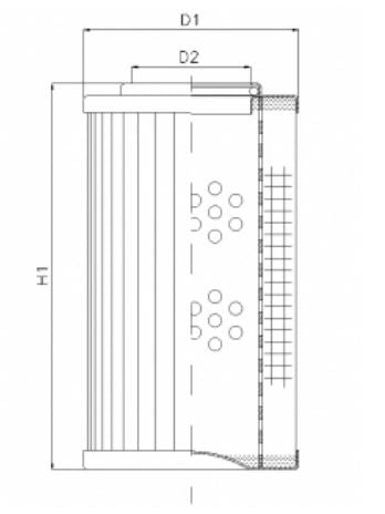 WG907 hydraulic filter element