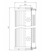 WG909 hydraulic filter element