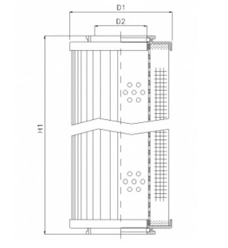 WG909 hydraulic filter element
