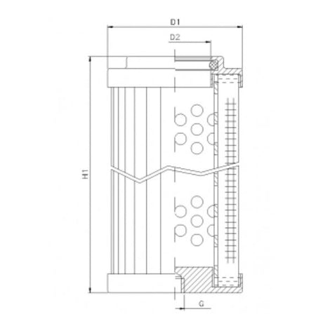 WG916 Hydraulic filter element