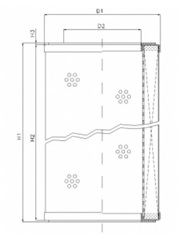 WG917 hydraulic filter element