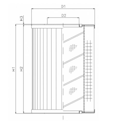 WG933 Hydraulic filter element