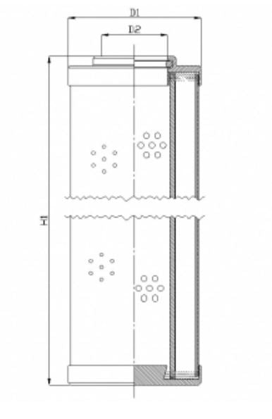 WG939 hydraulic filter element