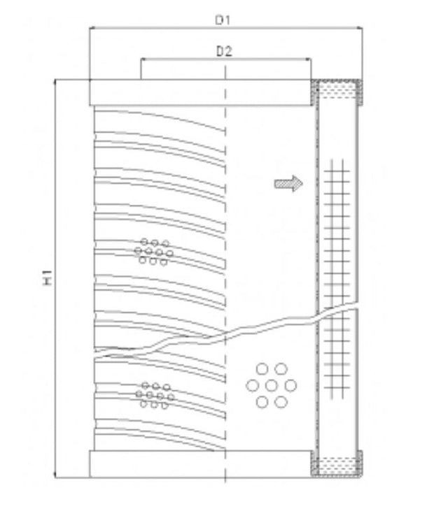 WG954 Hydraulic filter element