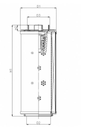WG957 hydraulic filter element
