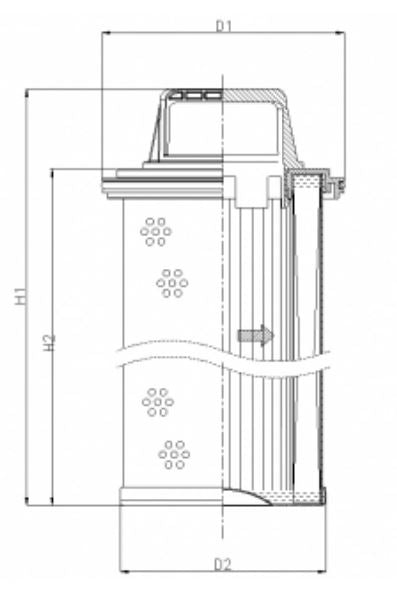 WG967 Hydraulic filter element