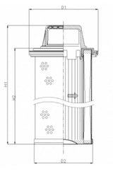 WG967 Hydraulic filter element